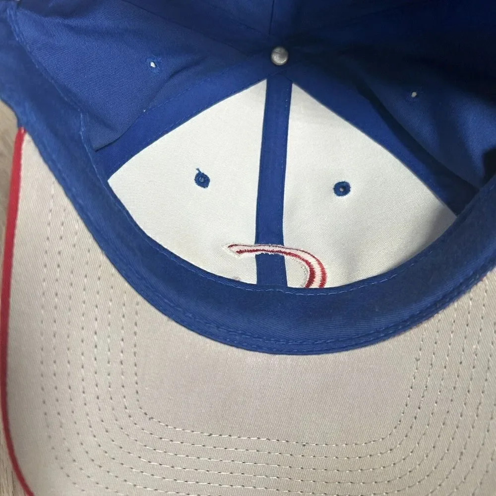 Vintage Chicago Cubs Hat‎ Snapback MLB Baseball Blue Red Outdoor Cap